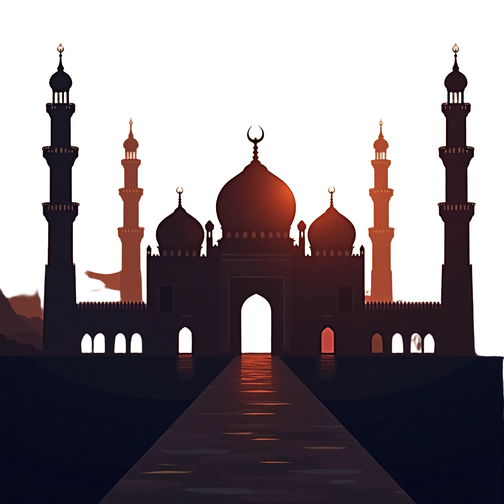 Twilight Mosque Silhouette